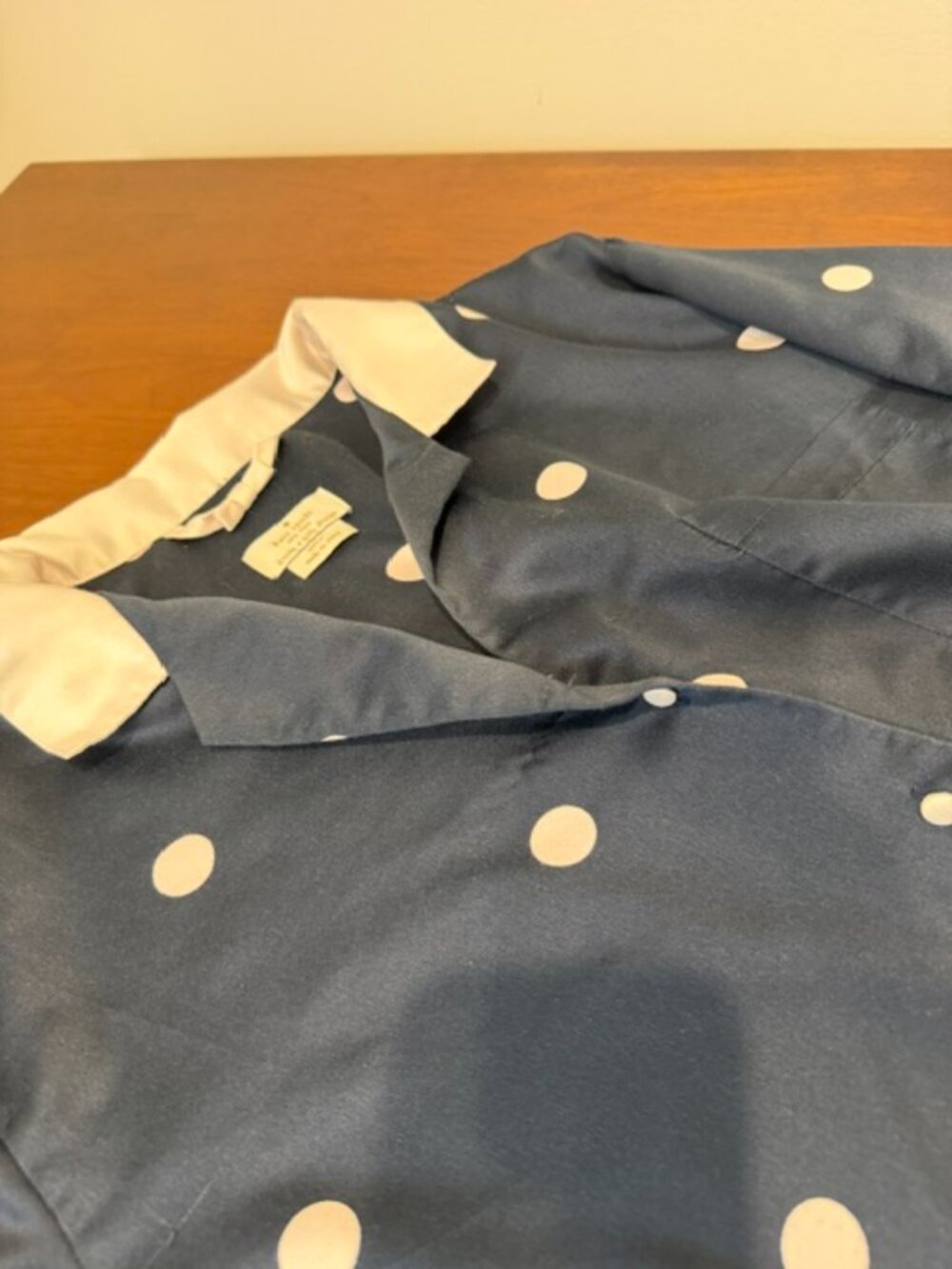 Kate Spade New York Blue White Polka Dot Pajama Set Size XL. - Picture 10 of 16